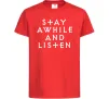 Дитяча футболка Diablo Stay awhile and listen Червоний Дитяча футболка Diablo Stay awhile and listen Червоний фото