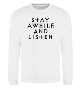 Світшот Diablo Stay awhile and listen Білий фото