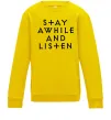 Детский Свитшот Diablo Stay awhile and listen Солнечно желтый Детский Свитшот Diablo Stay awhile and listen Солнечно желтый фото