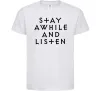Дитяча футболка Diablo Stay awhile and listen Білий Дитяча футболка Diablo Stay awhile and listen Білий фото
