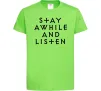 Дитяча футболка Diablo Stay awhile and listen Лаймовий Дитяча футболка Diablo Stay awhile and listen Лаймовий фото