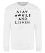 Свитшот Diablo Stay awhile and listen Белый фото