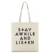 Эко-сумка Diablo Stay awhile and listen Бежевый Эко-сумка Diablo Stay awhile and listen Бежевый фото