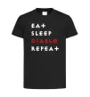 Детская футболка Eat sleep Diablo repeat Черный фото