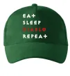 Кепка Eat sleep Diablo repeat Темно-зелений фото
