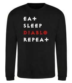 Світшот Eat sleep Diablo repeat