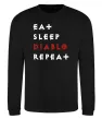 Світшот Eat sleep Diablo repeat Чорний фото