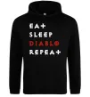 Жіноча толстовка (худі) Eat sleep Diablo repeat Чорний Жіноча толстовка (худі) Eat sleep Diablo repeat Чорний фото