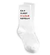 Шкарпетки Eat sleep Diablo repeat Білий фото