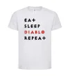 Детская футболка Eat sleep Diablo repeat Белый фото