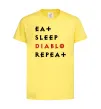 Детская футболка Eat sleep Diablo repeat Лимонный фото