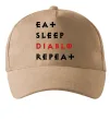Кепка Eat sleep Diablo repeat Пісочний фото