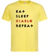 Чоловіча футболка Eat sleep Diablo repeat Лимонний фото