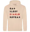 Жіноча толстовка (худі) Eat sleep Diablo repeat Пісочний Жіноча толстовка (худі) Eat sleep Diablo repeat Пісочний фото
