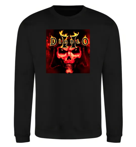 Світшот Diablo 2 poster Чорний фото