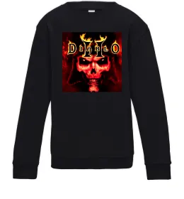 Детский Свитшот Diablo 2 poster Черный фото