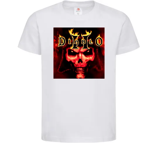 Дитяча футболка Diablo 2 poster Білий фото