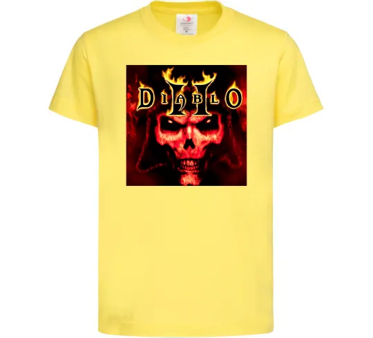 Дитяча футболка Diablo 2 poster Лимонний фото