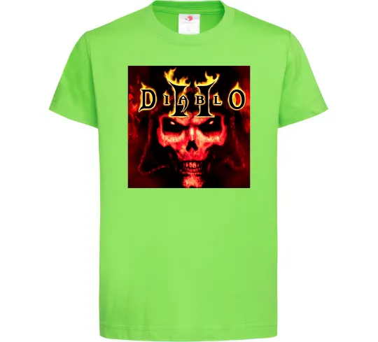 Дитяча футболка Diablo 2 poster Лаймовий фото