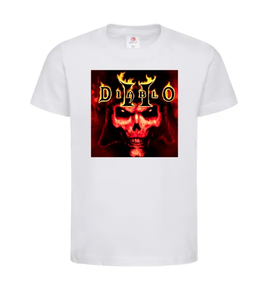 Детская футболка Diablo 2 poster Белый фото