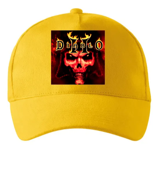 Кепка Diablo 2 poster Солнечно желтый фото