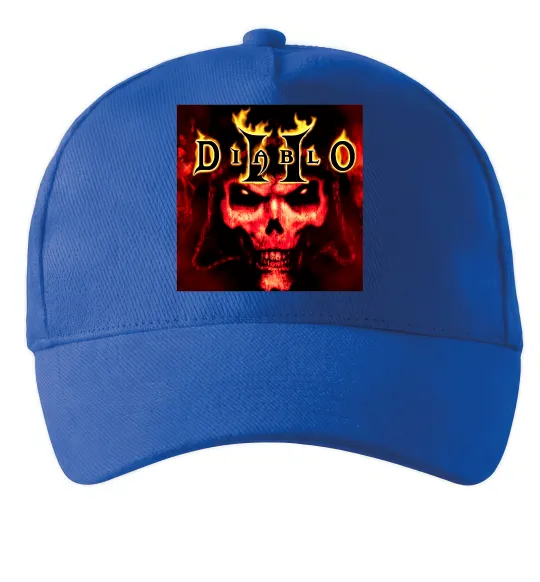 Кепка Diablo 2 poster Ярко-синий фото