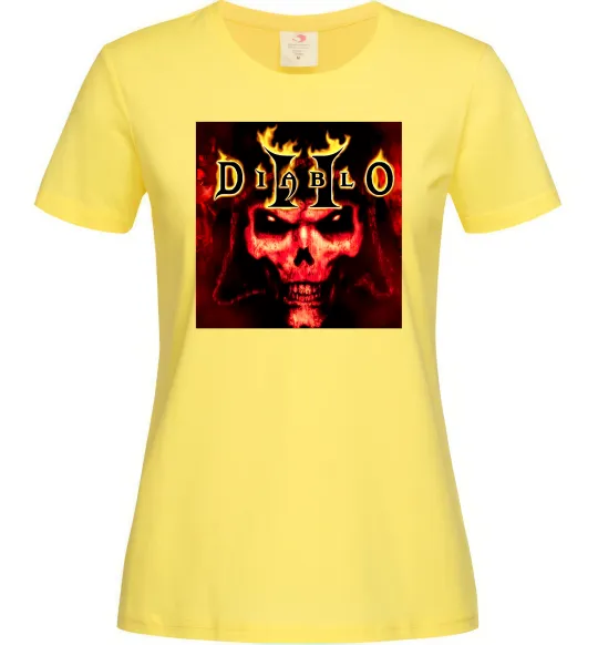 Женская футболка Diablo 2 poster Лимонный фото
