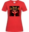 Женская футболка Diablo 2 poster Красный фото