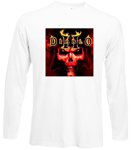 Лонгслив Diablo 2 poster Белый фото
