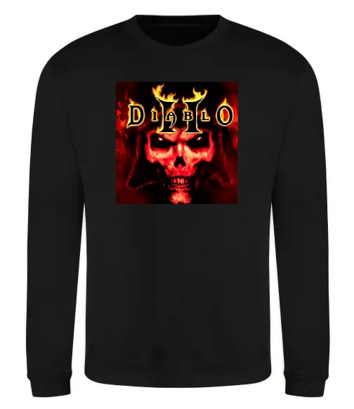 Свитшот Diablo 2 poster Черный фото