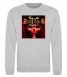 Свитшот Diablo 2 poster Серый меланж фото