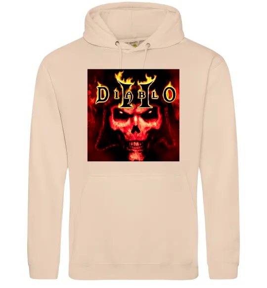 Чоловіча толстовка (худі) Diablo 2 poster Пісочний фото