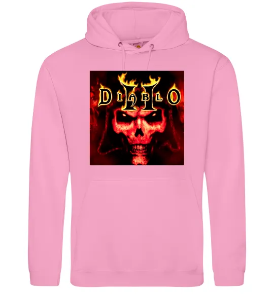 Женская толстовка (худи) Diablo 2 poster Розовый фото
