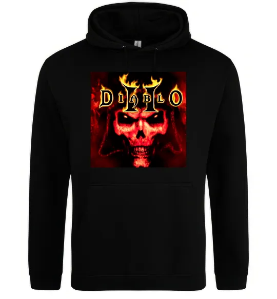 Женская толстовка (худи) Diablo 2 poster Черный фото