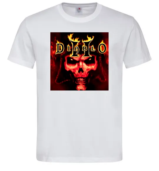 Чоловіча футболка Diablo 2 poster Білий фото