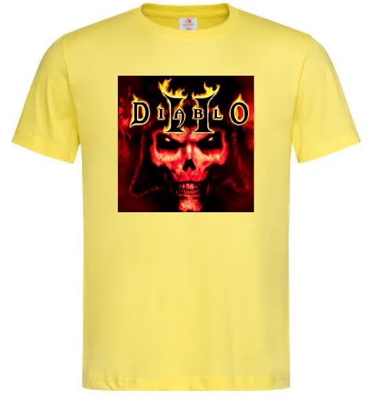 Чоловіча футболка Diablo 2 poster Лимонний фото