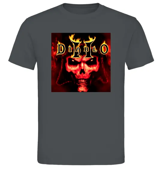 Чоловіча футболка Diablo 2 poster Графіт фото