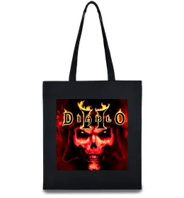 Эко-сумка Diablo 2 poster Черный фото