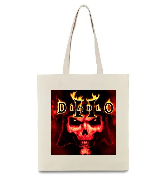 Еко-сумка Diablo 2 poster Бежевий фото