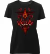 Женская премиум футболка Diablo 3 Черный фото