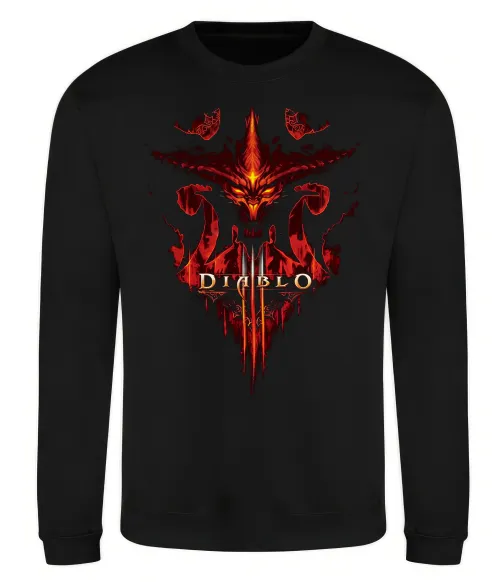 Свитшот Diablo 3 Черный фото