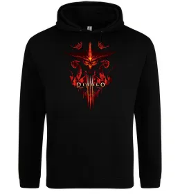 Мужская толстовка (худи) Diablo 3 Черный фото