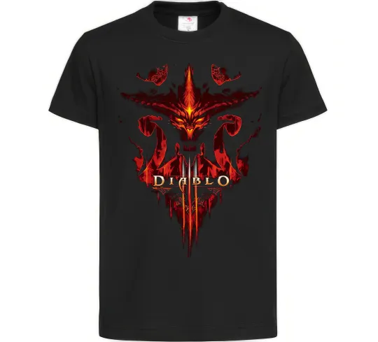 Дитяча футболка Diablo 3 Чорний фото