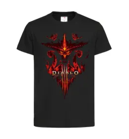 Дитяча футболка Diablo 3 Чорний фото