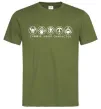 Чоловіча футболка Diablo Choose your character Оливковий фото