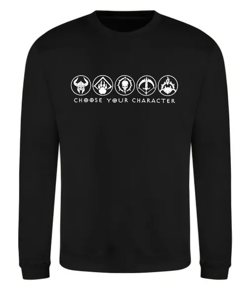 Свитшот Diablo Choose your character Черный фото