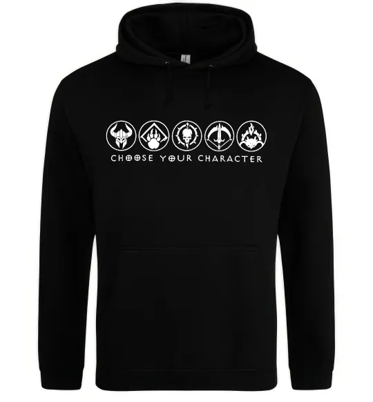 Жіноча толстовка (худі) Diablo Choose your character Чорний фото