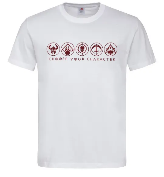 Чоловіча футболка Diablo Choose your character Білий фото
