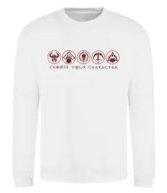 Свитшот Diablo Choose your character Белый фото