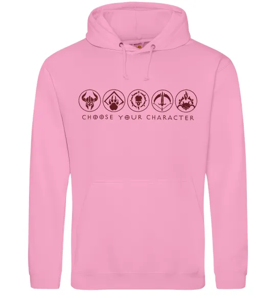 Чоловіча толстовка (худі) Diablo Choose your character Рожевий фото